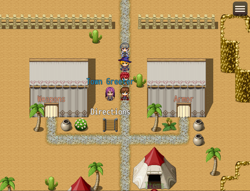 Event names that fade by distance to the player