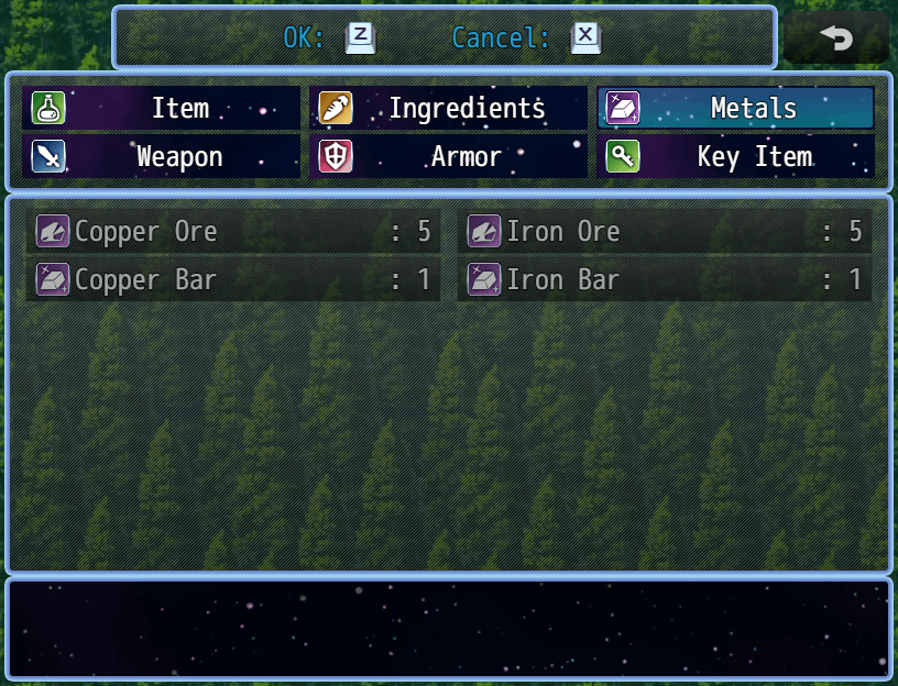A more specific category for metal crafting ingredients