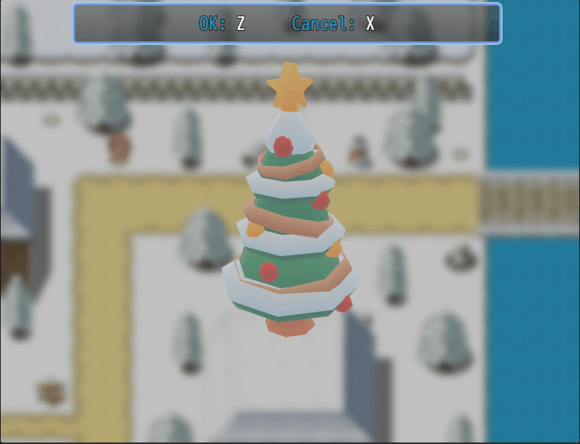 A Christmas tree 3d model in the model viewer scene