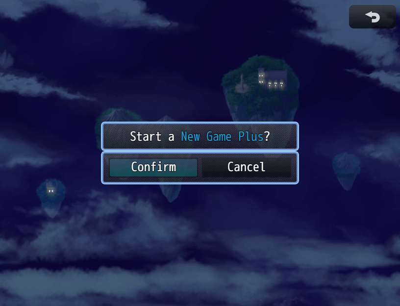 The New Game Plus scene