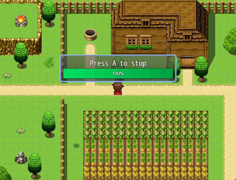 The power meter at maximum power, showing gamepad controls