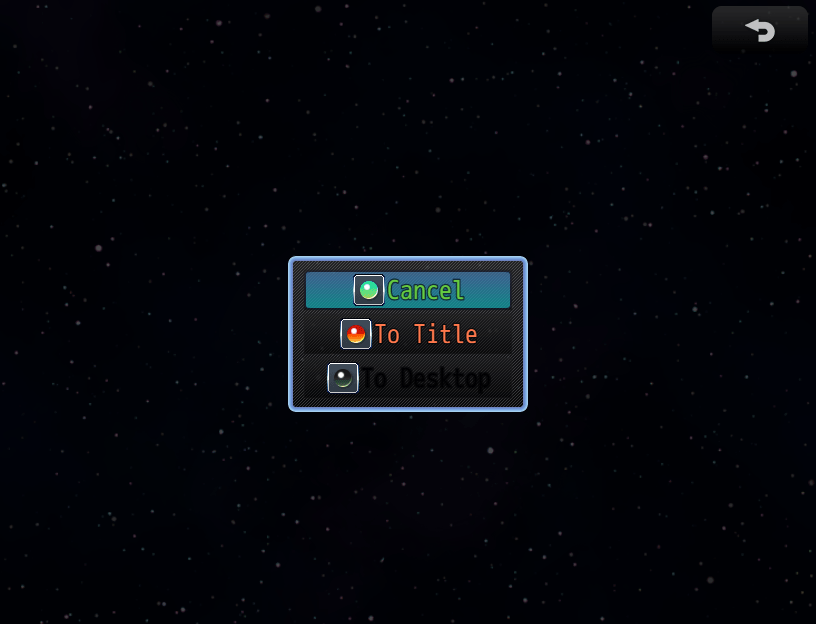 A custom background image in the Game End scene