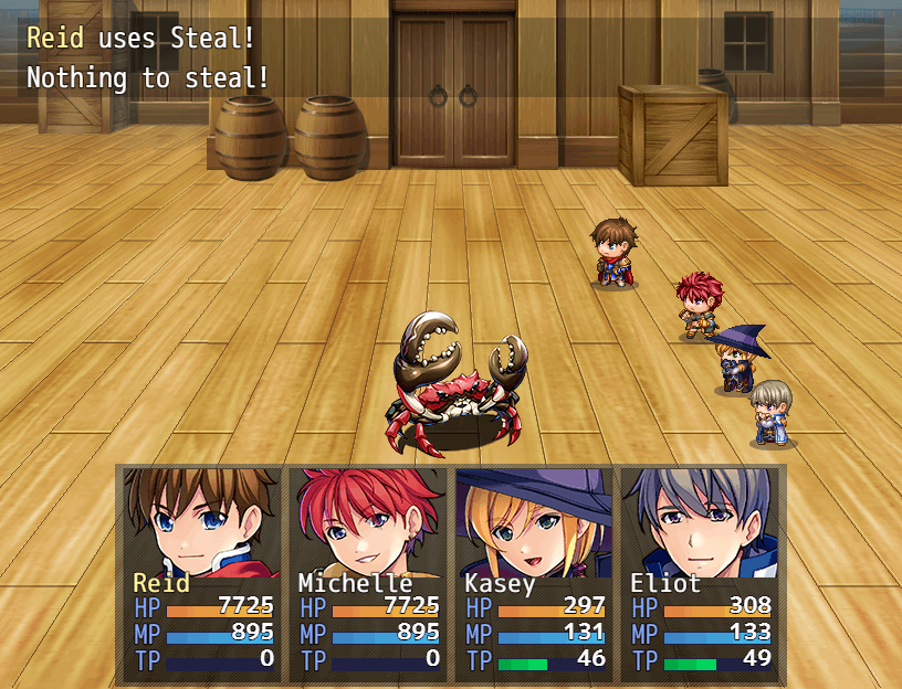 When the player is no longer able to steal from the enemy