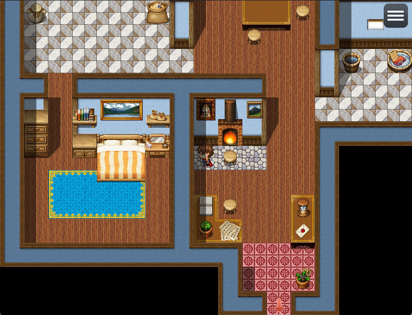 The first house interior