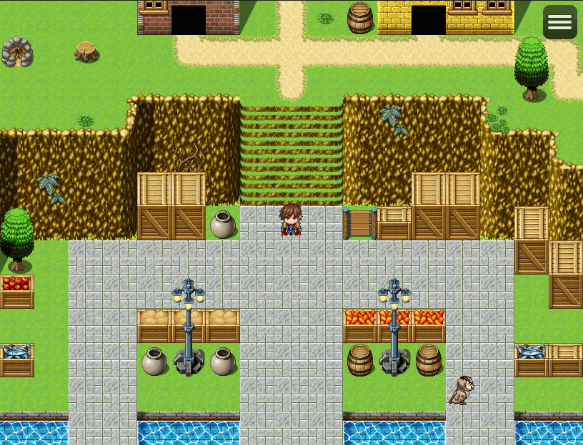 The docks below a port village