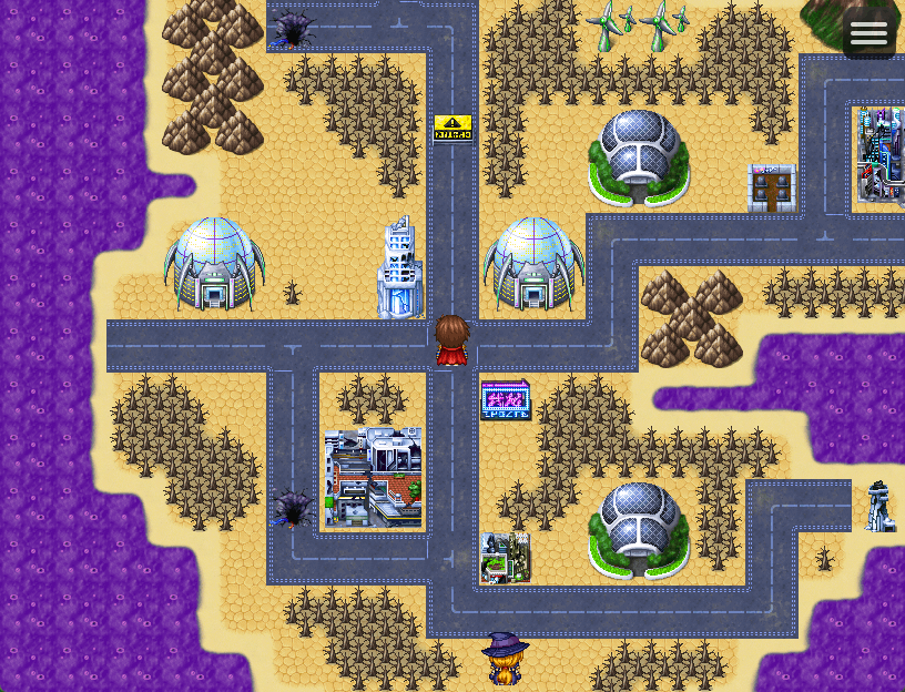 A wasteland future version of the modern world map