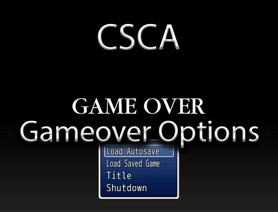 Game Over Options